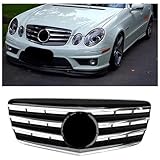 LHyyY Kühlergrill Vorne Am Auto für Mercedes Benz E-Class W211 E320 E350 2007-2009,Front Stoßstange Grill Body Kit Zubehör Auto Frontgrill Ersatz Tuning Zubehör