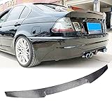 TGFOF Carbon Heckspoiler Spoiler Wing Passend für BMW 3er E46 316i 318i 320i 323i 325i 328i 330i M3 Limousine 1998-2005 Werksauslass CF Heckklappendeckel Spoiler Car Styling