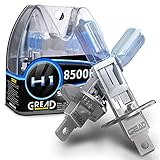 Gread - 2x H1 Halogen Birne Xenon Optik - superweiss - 8500k 55W - E-Prüfzeichen