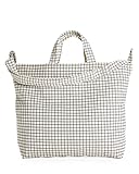 BAGGU Horizontaler Entenbeutel mit Reißverschluss, Natürliches Gitter, Einheitsgröße, Tragetasche