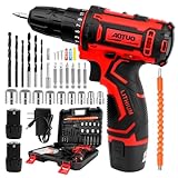 12V Akkuschrauber Set,Akku bohrschrauber mit 2 Akkus und Ladegerät,25+1 Drehmomentstufen,25 N.m Max schlagbohrschrauber,2-Gang & LED, Akkubohrer mit 25PCS Zubehöre Zubehöre Set für Haus und Garten