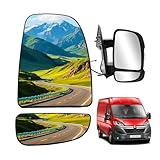 Convitex 2 Spiegelglas Rechts für Ducato Jumper Boxer Movano C 2006-, Beheizbar Konvex Ersatzspiegelglas, Außenspiegel Glas Rechts Beifahrerseite
