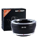 K&F CONCEPT® L/R-FX Objektiv Adapterring Adapter Fuji FX Objektivadapter für Leica R Mount Objektive auf Fujifilm X-Mount Bajonett Systemkamera Fuji Finepix X-T1,X-E2,X-E1,X-A1,X-M1,X-Pro1