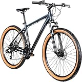 Galano Toxic 27,5 Zoll Fahrrad Hardtail MTB Damen und Herren 165-190 cm Mountain Bike MTB Rahmen Unisex Rad Alu-Mountainbike (schwarz, 46 cm)