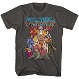 Masters of The Universe TV Series The Whole Group Gang T-Shirt für Erwachsene, Grau, Mittel