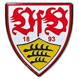 VfB Stuttgart Pin Wappen, Button, Anstecker - Plus Lesezeichen Wir lieben Fußball