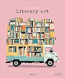 Literary Art 2026: Kunstkalender mit Bildern von Peter Walters. Großer Wandkalender mit Illustrationen rund um die Literatur und Bücher. Hochformat: 45,5x55 cm.