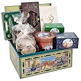 LEBKUCHEN WELT Nürnberg Truhe Gefüllt mit Lebkuchen ca. 1500g Gebäckmischung Lebkuchen-Truhe Metalltruhe Geschenkbox Weihnachtsmischung Geschenk Schatulle