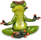 formano wunderschöne Sammlerfigur Frosch Yoga Mann, Froschhausen