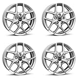 4x Borbet Felgen Y 6.5x16 ET43 5x100 crystal silver kompatibel mit VW Beetle Bora Golf Polo