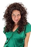 WIG ME UP - PW0032-P4 Perücke Fasching Lockenpracht Vamp Braun Brünett Locken