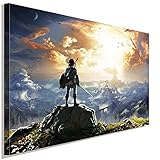 The Legend of Zelda 2 Leinwandbild LaraArt Studio Wanddeko Wandbild 40 x 30 cm