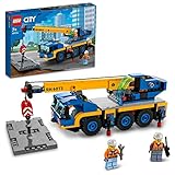 LEGO 60324 City Geländekran, Mobilkran, LKW-Spielzeug, Kinderspielzeug für Jungen und Mädchen ab 7 Jahren, Baufahrzeug Set