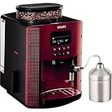 Krups EA816570 Kaffeemaschinen, Espresseria Automatic Display, 1 Tassen, rot
