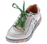 TMA Comfort Damen Sneakers Leder Schuhe Weiß Turnschuhe Schnürer Halbschuhe Gr. 42