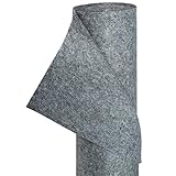HaGa® Filz Bastelfilz Filzstoff Dekostoff Filzwolle 1,5m Br. (Meterware) in grau mit 300g/m² - flexibel - einfache verarbeitung - sehr stabil