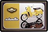 Tin Sign Blechschild 20x30 cm Simson Schwalbe Oldtimer DDR Moped Roller Motorroller Werkstatt Werbung Reklame Plakat Metall Schild