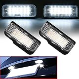 Beneges 2 Stücke Fehlerfrei Xenon Weiß LED Kennzeichenleuchte Kompatibel mit 2002-2011 MBZ C E CLS SLK Klasse W203 W211 W219 R171, 2012-2016 Tesla Model S 2038200256, 600770000A