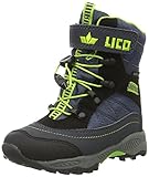 Lico Sundsvall VS Unisex Kinder Schneestiefel, Marine/ Schwarz/ Lemon, 35 EU