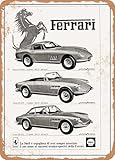 Blechschilder 1966 Ferrari Models Vintage Ad sprüchen wandkunst home deko
