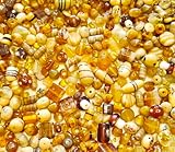 Perlin Glasperlen Lampwork Indische Fancy Perlen Mix zum auffädeln Perlenset für Schmuckherstellung Glasperlen mit Loch für Basteln 500g (Braun)