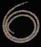 AAA äthiopischer Opal glatte Rondelle lose Edelstein Perlen 3-6 mm 40,6 cm