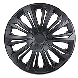 NRM Strong Radzierblenden Strong 4 x Universal Radkappen 4er Set Schwarz Matt (15")