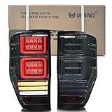 VLAND SHOP Rückleuchten passend für Ford Ranger T6 T7 T8 PX MK1 MK2 Wildtrak 2012-2020 Rückleuchten, geräuchert
