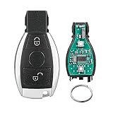 2 Tasten Autoschlüssel Fernbedienung für Mercedes Benz A B C E S G CL GL CLK CLS Class (BGA 433mhz FSK) (2 Tasten)