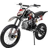 Actionbikes Motors Crossbike JC125 | 4-Takt 125ccm Benzinmotor bis ?? km/h - Motorrad - Pocket Bike - Dirt Bike - Motocross - Pocketbike - Motorsport - Dirtbike - Enduro ab 14 Jahren (Schwarz)