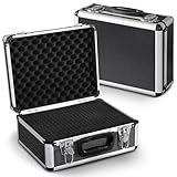 PeakTech Universalkoffer P 7300 – abschließbarer Universal-Transportkoffer mit Würfelschaumstoff – tragbarer Fotokoffer – robuster Koffer mit Schutz vor Regen und Staub – M (320 x 250 x 150 mm)