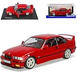 Generisch B*M*W 3er E36 M3 Coupe Rot 1990-2000 mit Sockel 1/18 Solido Modell Auto