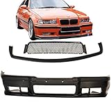 DM Autoteile E36 Stoßstange vorne SPORT Schwarz + Zubehör +Evo Lippe für M3 M Bj 90-99 ABE