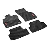 Volkswagen 5GV061550 041 Allwetterfußmatten vorne und hinten GTI Wabendesign, Set of 4, schwarz, aus Gummi