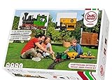 LGB 70403 - Gartenbahn Starterset Güterzug – Gartenbahn-Modelleisenbahn, mit Lokomotive und Zwei Waggons, Outdoor-Eisenbahn, Spur G