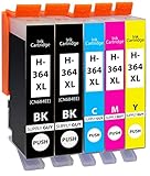 Supply Guy 5 Druckerpatronen kompatibel mit HP 364 XL / N9J74AE für DeskJet 3070A 3520 OfficeJet 4620 4622 PhotoSmart 5510 5515 5520 5524 6510 6520 6525 B010a B109a B110a B210a und weitere