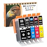 D&C 5 Druckerpatronen komp. für Canon PGI-520 CLI-521 Pixma iP3600 iP4600 iP4700 MP540 MP550 MP560 MP620 MP630 MP640 MP980 MP990 MX860 MX870