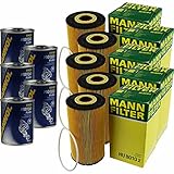QR-Parts Set 85708091 HU 8010 z 9900 5x Original MANN Ölfilter + SCT Motor Flush Motorspülung