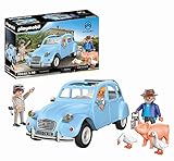 PLAYMOBIL Classic Car 70640 Citroën 2 CV, Ente mit abnehmbarem Verdeck, Sammlerstück für Autofans, Spielzeug für Sammler und Kinder ab 5 Jahren
