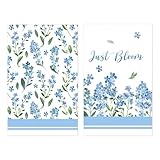 Cosiesnest 2 Stück Geschirrtücher KüChentücher 40 * 60cm Super Saugstarke Geschirrhandtücher Küchenhandtücher Weiche und Langlebige Küchentücher Baumwolle (Blau)