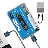 Retro Kassette Konsole, Retro Disc Spiel Konsole|. Retro Kassette Konsole Tasche Super Konsole Retro Kassette Konsole Scratch Spiel Konsole Große Super Konsole Plug And Play Built-in 60.000+ Spiele, 7