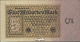 Prophila Collection Geldschein Deutsches Reich Rosenbg: 112b, Privatfirmendruck Wasserzeichen Eichenlaub gebraucht (III) 1923 5 Milliarden Mark (Banknoten für Sammler - kein Zahlungsmittel)