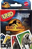 Mattel Games GXD72 - UNO Jurassic World Dominion Kartenspiel mit Themendeck und Sonderregel, Geschenk für Kinder, Erwachsene und Familienspielabende, ab 7 Jahren