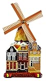 Souvenir Magnet Holland Windmühle 12 x 6,5 x 1,5 cm Gracht Haus Deko GMTX 16722