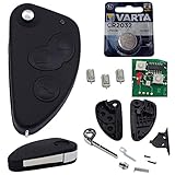 ALFA Romeo Schlüssel Gehäuse Ersatz Fernbedienung Set 147 156 166 GT Autoschlüssel NEU