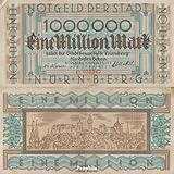 Prophila Collection Geldschein Nürnberg Inflationsgeld Stadt Nürnberg gebraucht (III) 1923 1 Million Mark (Banknoten für Sammler - kein Zahlungsmittel)