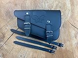 ORLETANOS Seitentasche Medusa Skull Links kompatibel mit Harley Davidson Sportster Forty-Eight Super Low Roadster XL Custom Biker Ledertasche Koffer Chopper