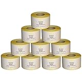 7.500 Thermoetiketten für Bizerba - 58 x 60 mm - Hülse 40 mm - permanent haftend