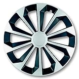 Albrecht 15 Zoll Radkappen Silber/schwarz für Stahlfelgen - Fame Radzierblenden aus hochwertigem Kunststoff - Langlebige Radblenden in originaler Albrecht Verpackung - Made in EU