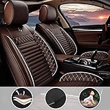Shanhua Autositzbezüge 5 Sitze Full Set Universal Für V50 V60 V70 V90 Mit Seiten Airbag Öffnungen Kaffee